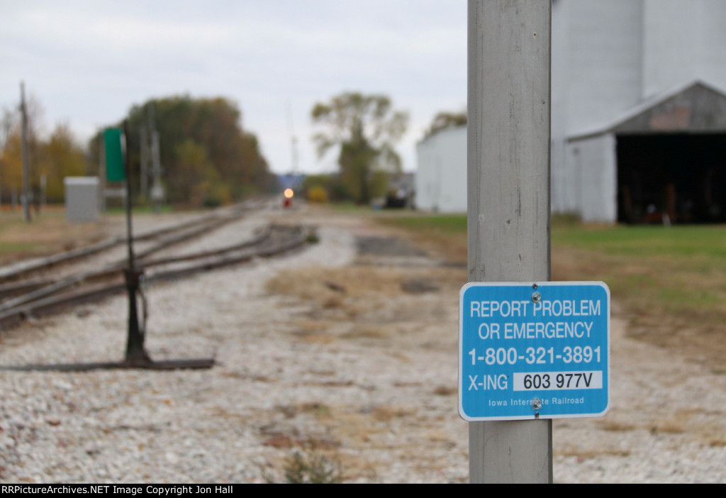 The quietness of IAIS's line to Peoria will be broken momentarily as PESI approaches in the distance